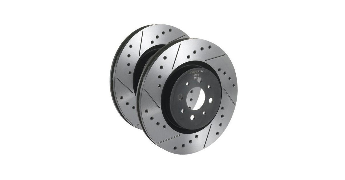 Discos de freno Tarox trasero macizo SJ perforados y estriados Opel Corsa D 1.6 Turbo 192cv 2007/02-2014/12