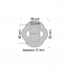 Silent-Block Exhaust 220°C Powersprint comprimento 58mm