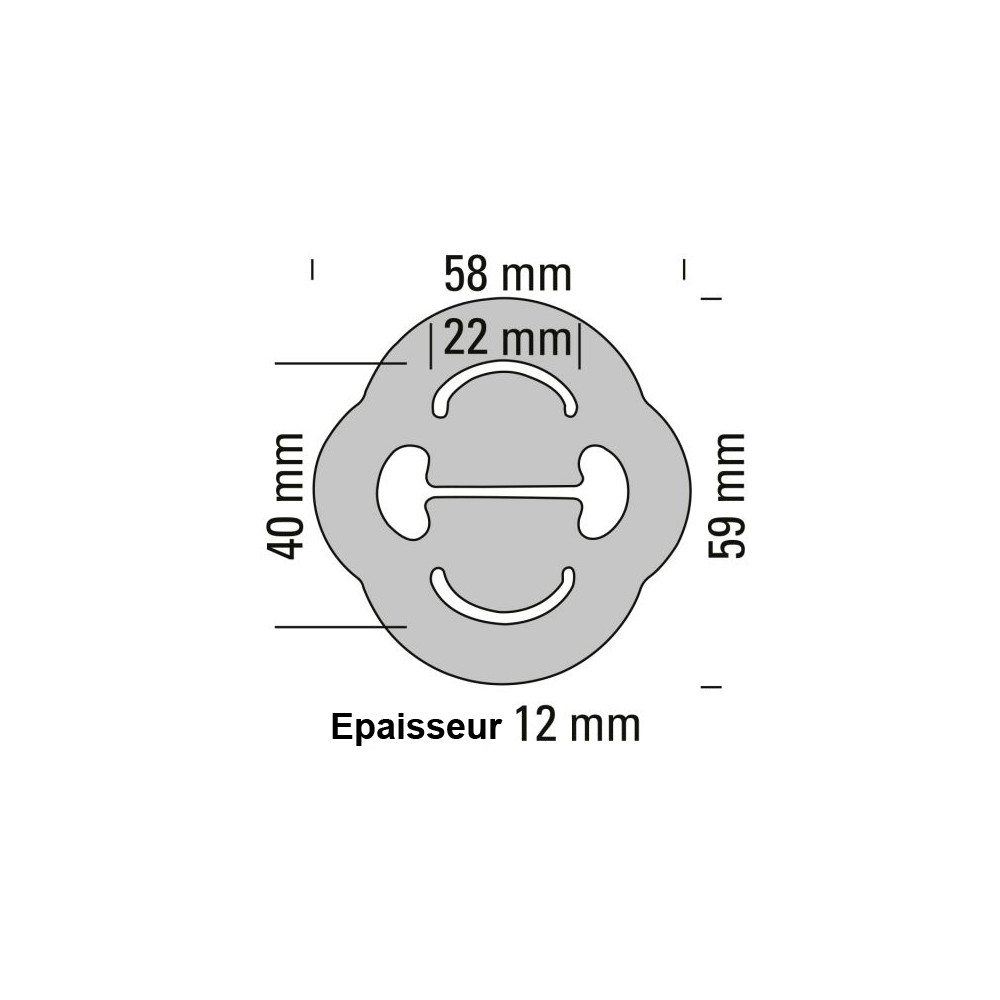 Silent-Block Exhaust 220°C Powersprint comprimento 58mmArray