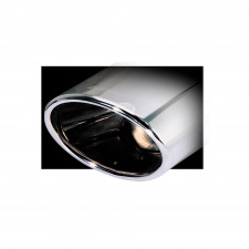 Saída de escape Inoxcar Oval Diâmetro 150x105 Cromado comprimento 300mm