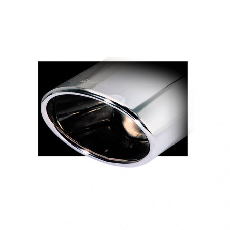 Saída de escape Inoxcar Oval Diâmetro 150x105 Cromado comprimento 300mm