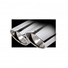 Saída de escape Inoxcar 2x80 X-Race Chrome comprimento 230 mm