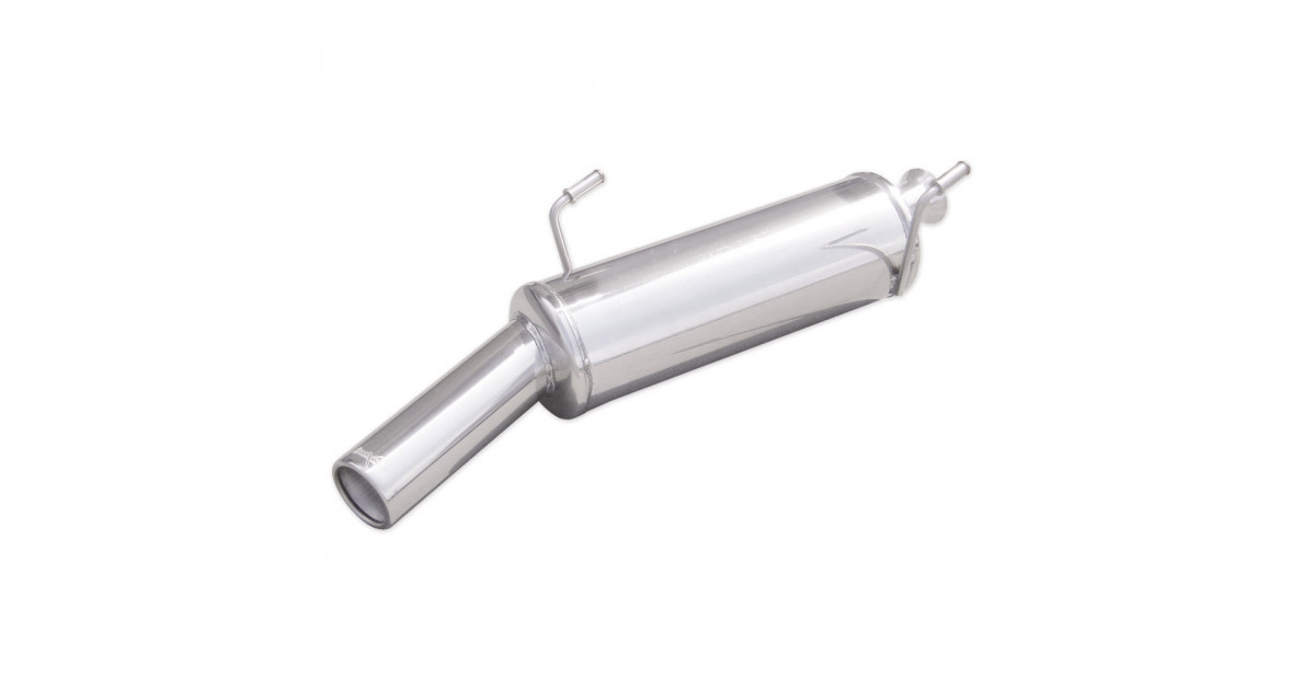 Peugeot 206 CC 1.6 16v Inoxcar Terminal de escape em aço inoxidável após 2000 1x80mm