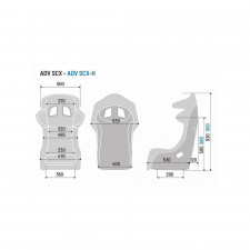 Asiento baquet Sparco ADV-SCX Carbono