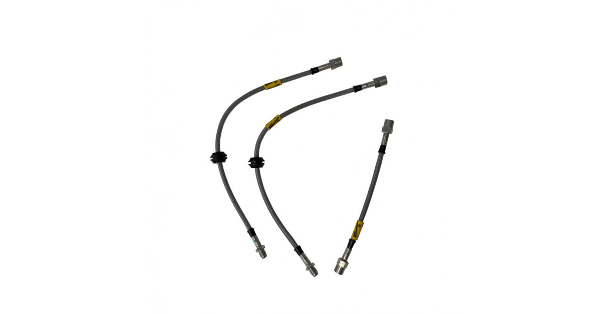 Kit de mangueiras de travão Manga de aviação completa Goodridge Triumph TR4 3 pcs