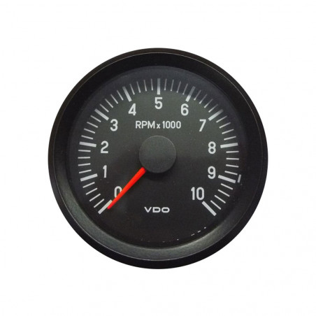 Cuentarrevoluciones VDO 10000 RPM Diámetro 80 Fondo Negro 12V Programable