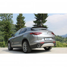 Tubo Intermedio con Silencioso Inoxcar Alfa Romeo Stelvio 2.0turbo Q4 Después de 2017