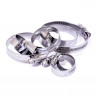 Acessórios de anteparo Goodridge 45° macho 3/4x16Conjunto de braçadeiras para mangueiras para FMKT005
