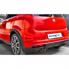 Tubo dianteiro Inoxcar (com mangueira flexível) ABARTH GRANDE PUNTO 1.4 T-JET (155 CV) pós 2007 diam 55