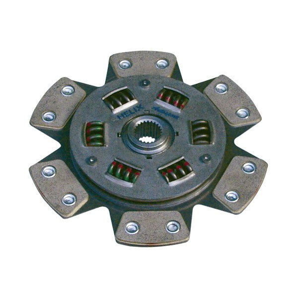 Disco de embrague cerametálico amortiguado Helix Mitsubishi Evo 10 diámetro 240/25.4x23 6patinesArray
