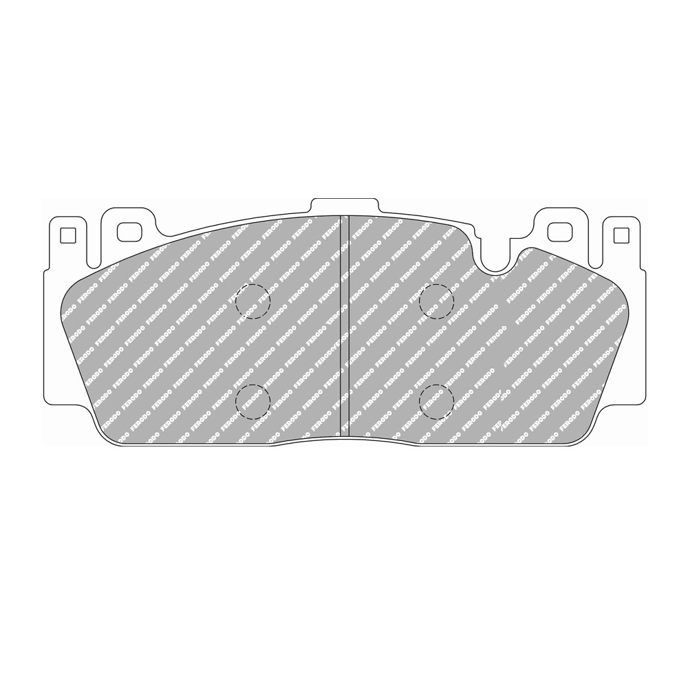 Pastilhas de travão traseiras Ferodo DS Performance para BMW M5 M5 06.11 - pinça BremboArray