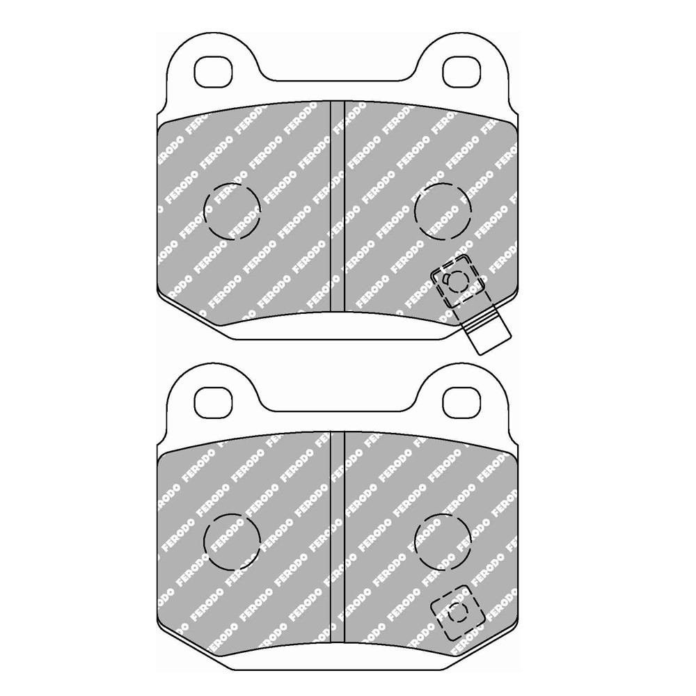 Pastillas de freno Ferodo DS Performance trasero para INFINITI FX 45 02.03 - 12.08 pinza BREMBOArray