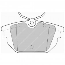 Pastillas de freno Ferodo DS Performance trasero para ALFA ROMEO 145 1.4 i.e. 07.94 - 12.96 pinza LUCAS/TRW