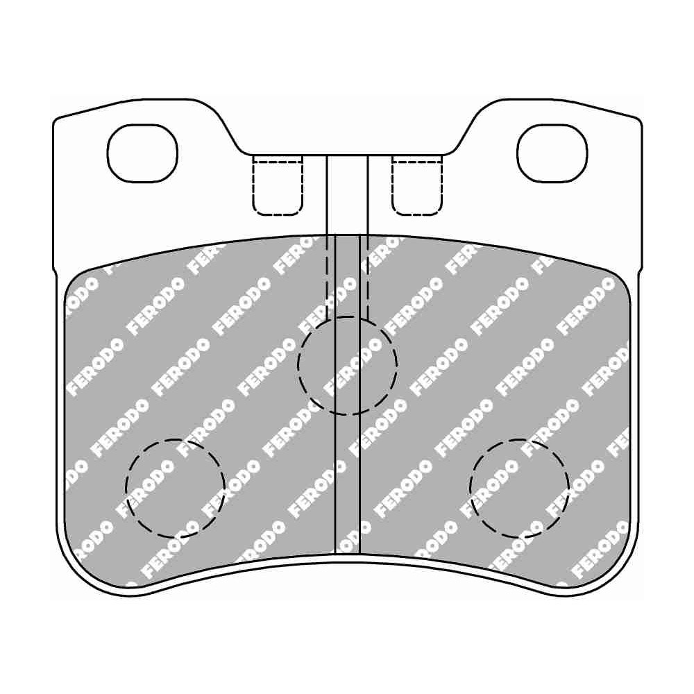 Pastillas de freno Ferodo DS Performance trasero para CITROEN Saxo 1.0 X 05.96 - 11.98 pinza ATEArray