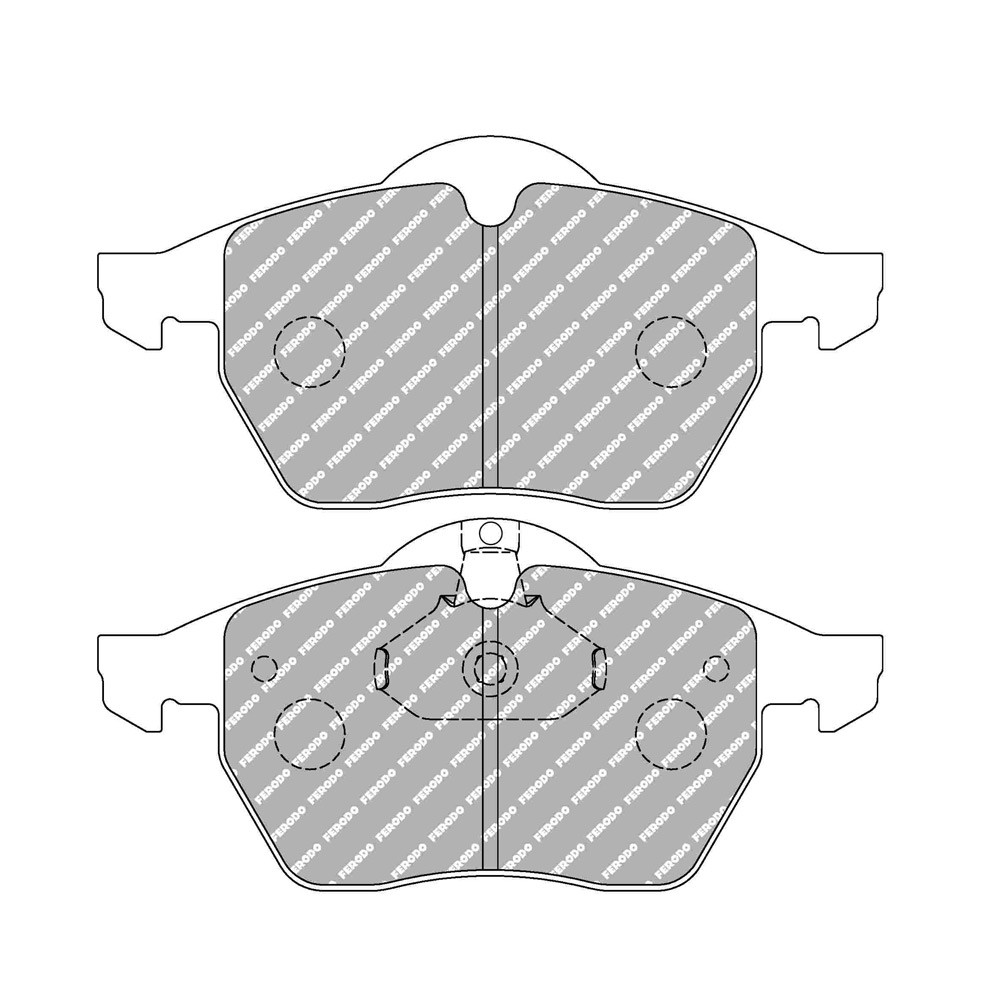 Pastilhas de travão traseiras Ferodo DS Performance para OPEL Calibra 2.5 i V6 04.93 - 07.97 ATEArray
