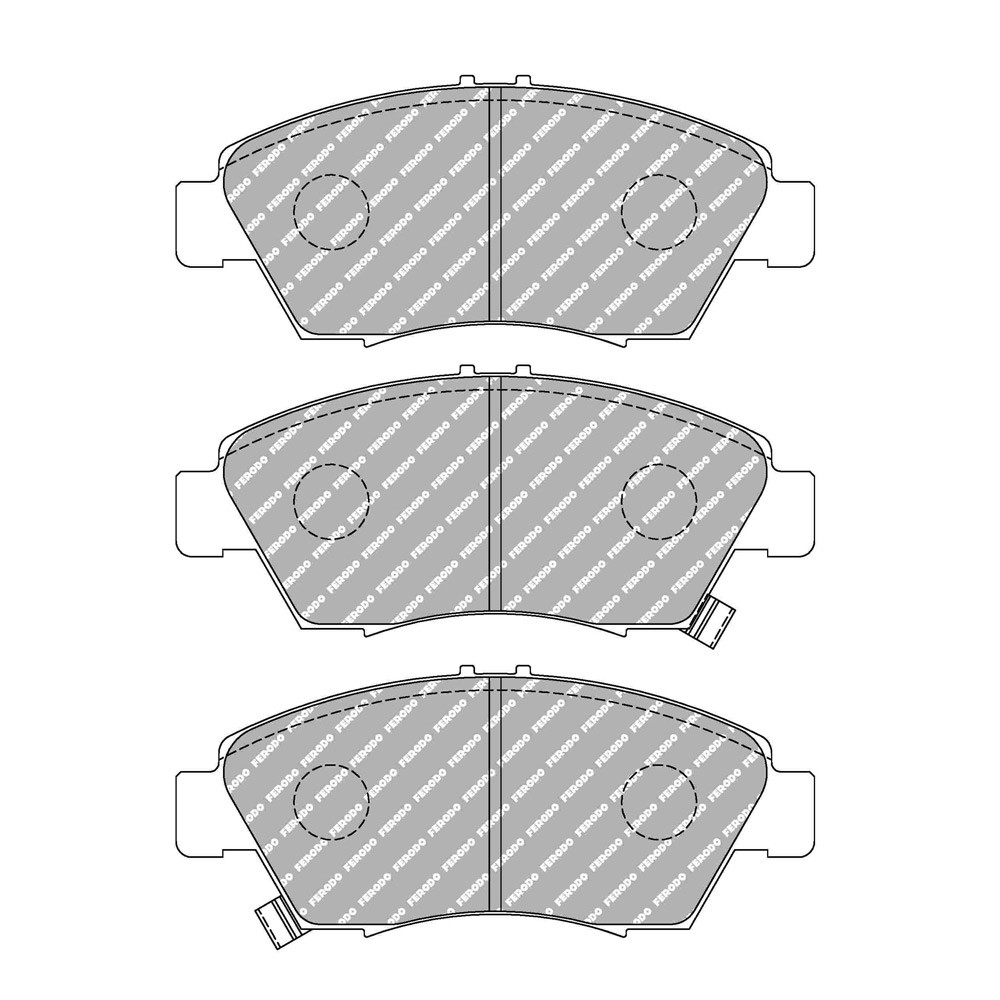 Pastillas de freno Ferodo DS Performance trasero para HONDA Civic 1.5 i 16V 10.91 - 11.95 pinza AKEBONOArray