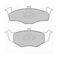 Pastilhas de travão dianteiras Ferodo DS Performance para SEAT CORDOBA 1.0 i 09.96 - 06.99 VW caliper