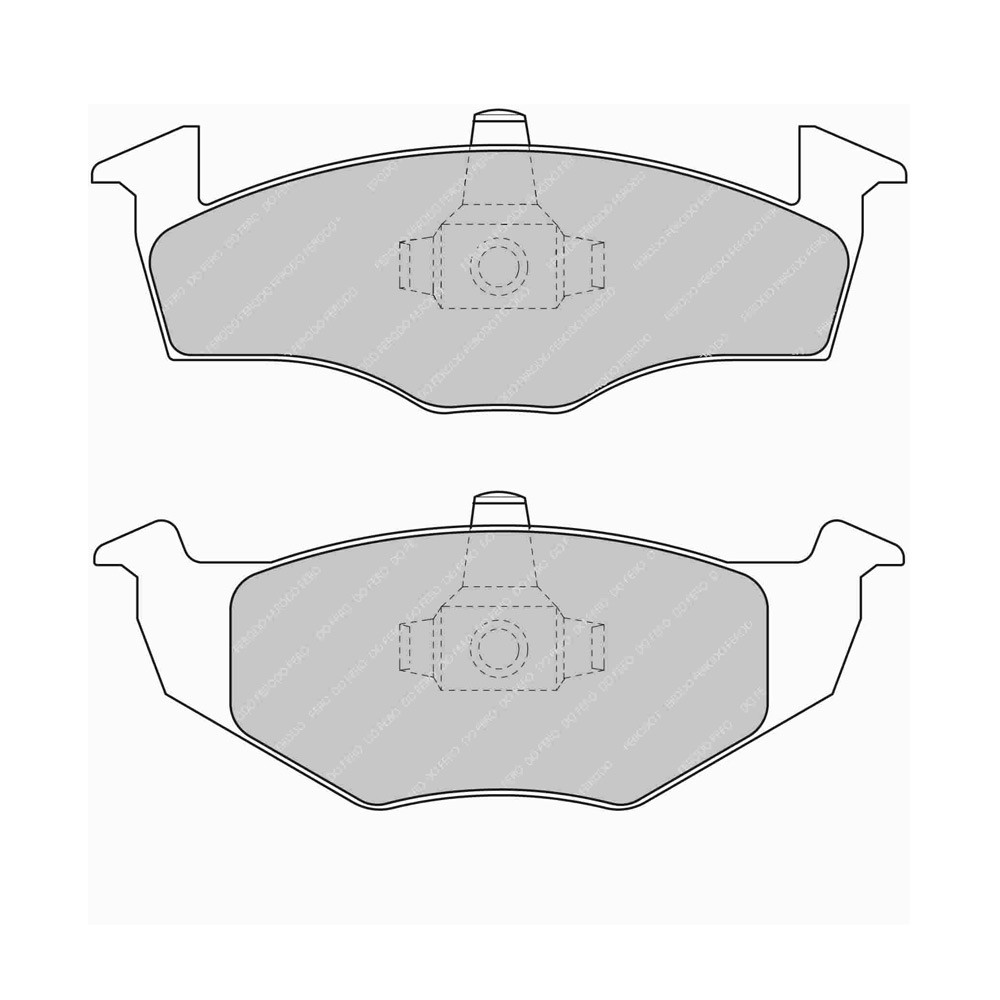 Pastilhas de travão dianteiras Ferodo DS Performance para SEAT CORDOBA 1.0 i 09.96 - 06.99 VW caliperArray