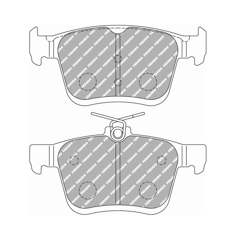 Pastillas de freno Ferodo DS Performance trasero para AUDI A3 1.0 TFSI 07.16 -  pinza ATEArray