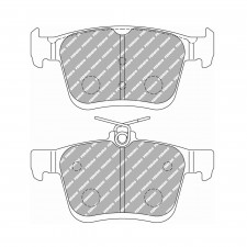 Pastilhas de travão traseiras Ferodo DS Performance para AUDI A3 1.0 TFSI 07.16 - pinça ATE
