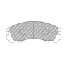 Pastilhas de travão traseiras Ferodo DS Performance para MITSUBISHI Galant 2.5 V6-24 4x4 11.92 - 08.96 calibrador AKEBONO