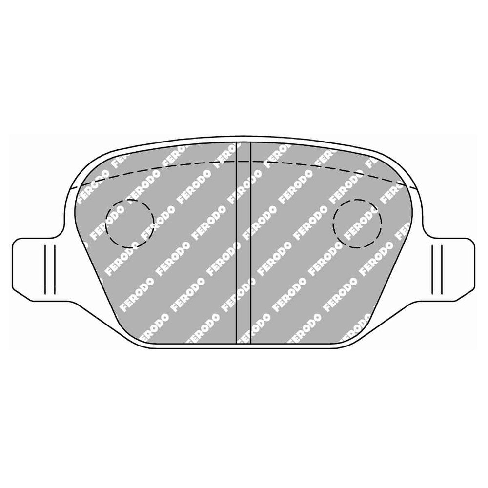 Pastilhas de travão traseiras Ferodo DS Performance para ALFA ROMEO 147 1.6 16V 01.01 - 03.10 pinça LUCAS/TRWArray