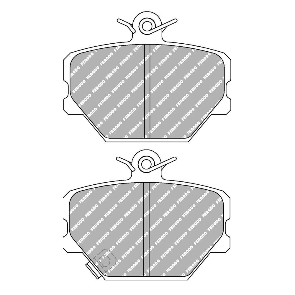 Pastillas de freno Ferodo DS Performance trasero para SMART CABRIO 0.8 CDI 03.01 - 01.04 pinza BOSCHArray