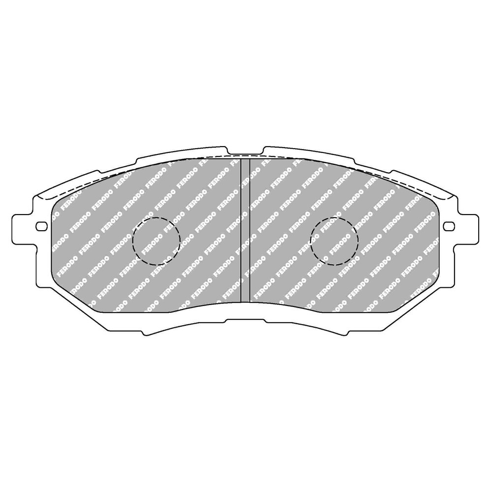 Pastilhas de travão traseiras Ferodo DS Performance para SUBARU Forester 2.0 XT 03.13 - Pinça AKEBONOArray