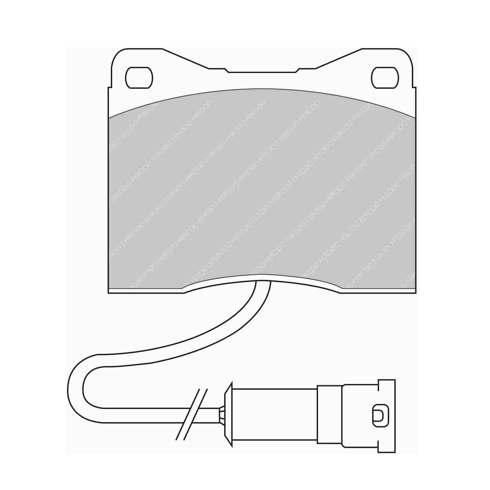 Pastilhas de travão traseiras Ferodo DS Performance para BMW Série 525 (E12) 08.76 - 05.81 pinça ATEArray