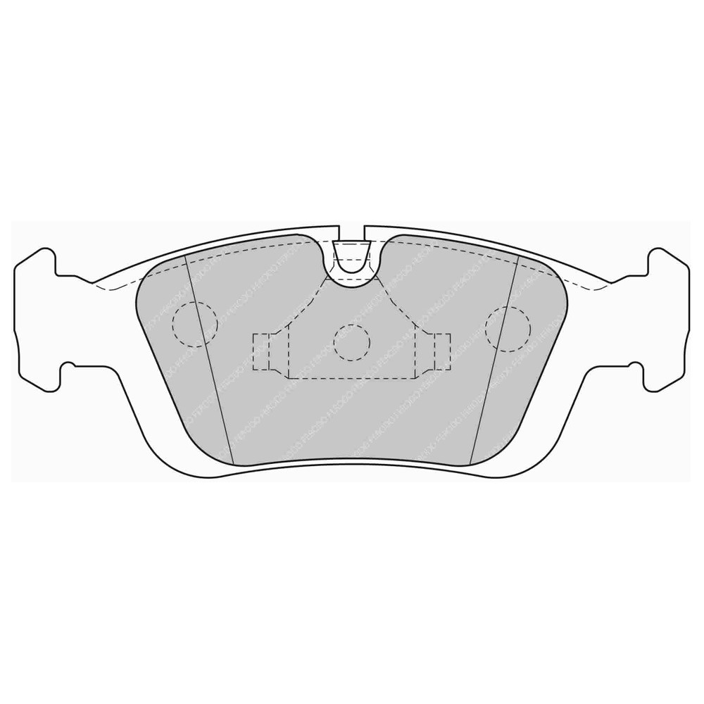 Pastilhas de travão traseiras Ferodo DS Performance para BMW Série 3 323 i 2.5 03.95 - 02.98 pinça ATEArray