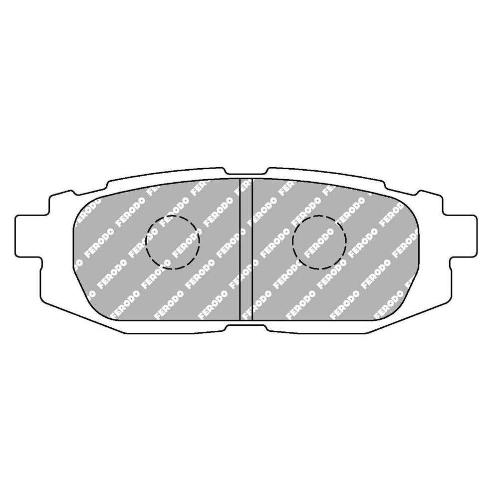 Pastilhas de travão traseiras Ferodo DS Performance para SCION FR-S Coupe 2.0 03.12 - pinça NBKArray