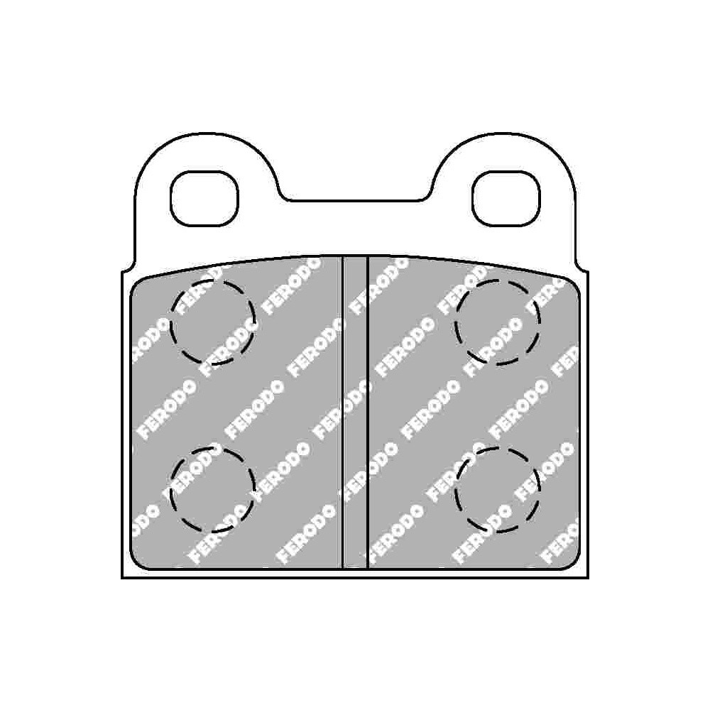 Pastilhas de travão traseiras Ferodo DS Performance para ALFA ROMEO 1750 1.7 GT 01.68 - 05.72 pinça ATEArray