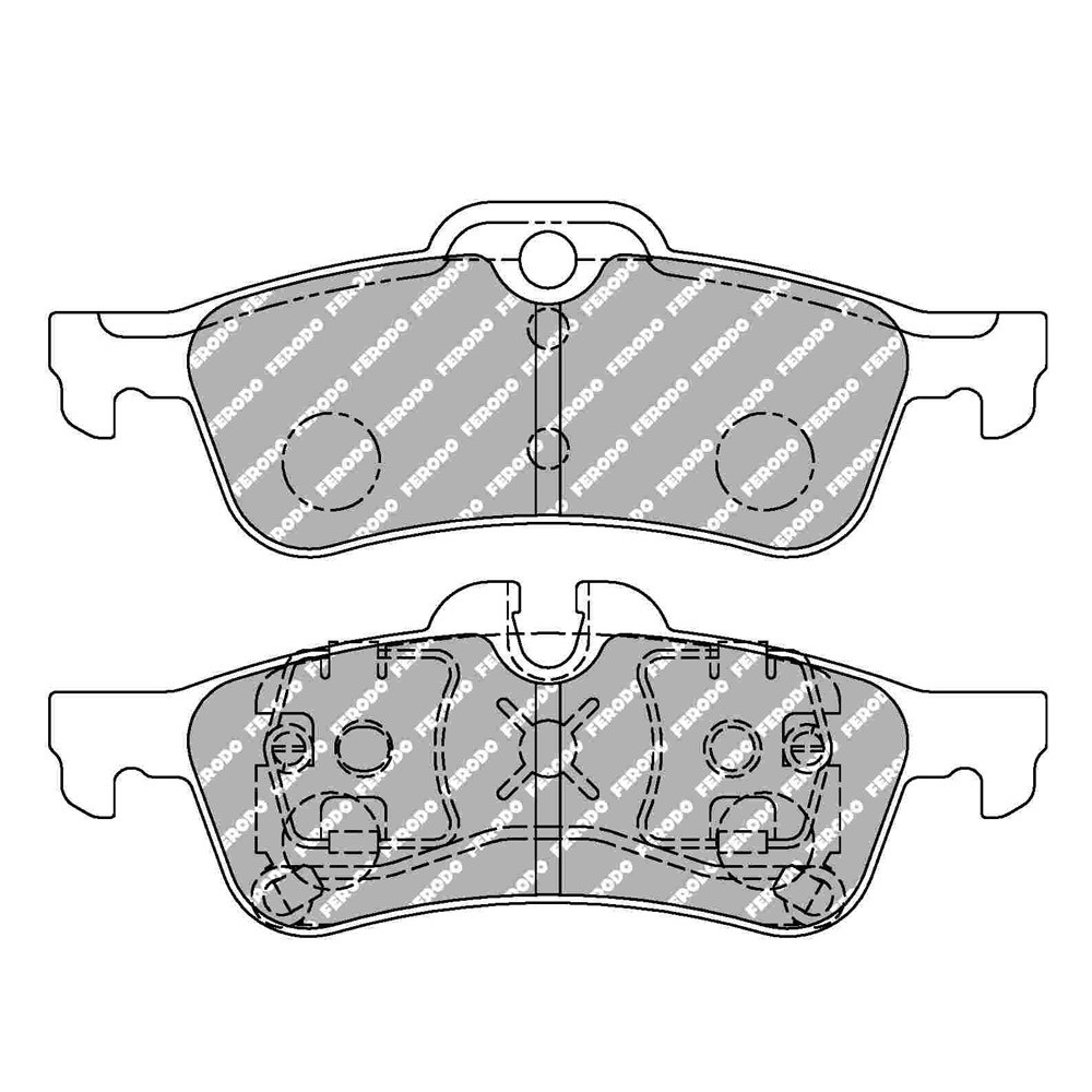 Pastillas de freno Ferodo DS Performance trasero para MINI MINI (R50) 1.4 One D  - TRW DEL 06.03 - 09.06 pinza ATEArray