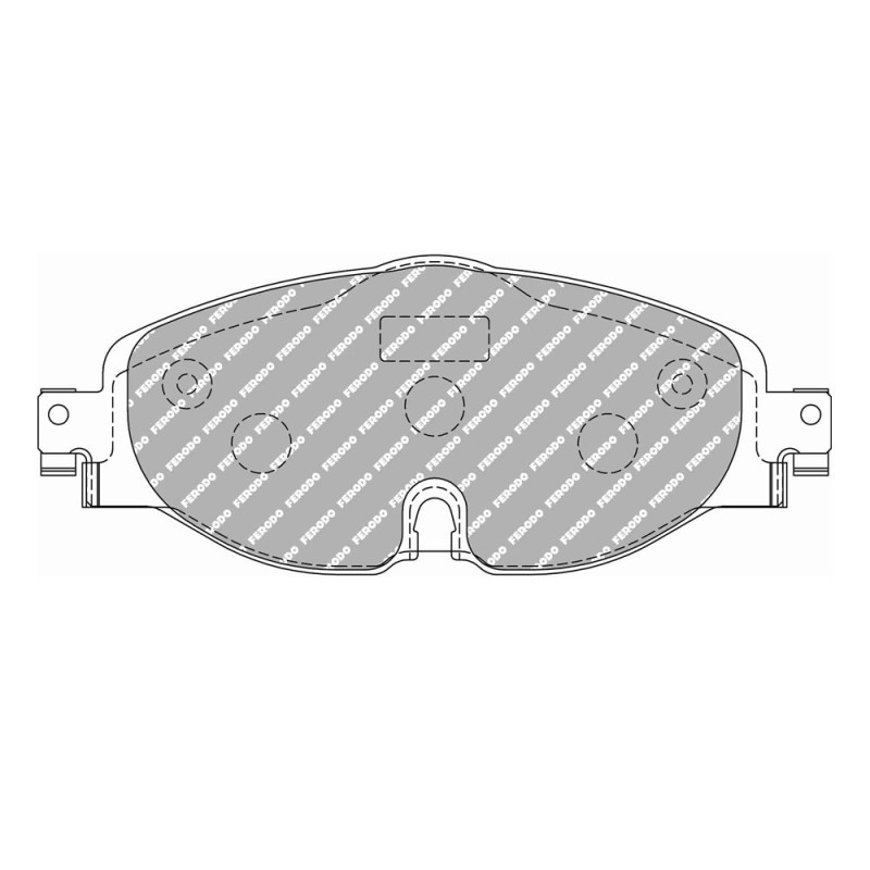 Pastilhas de travão traseiras Ferodo DS Performance para AUDI A3 1.0 TFSI 07.16 - pinça TRWArray