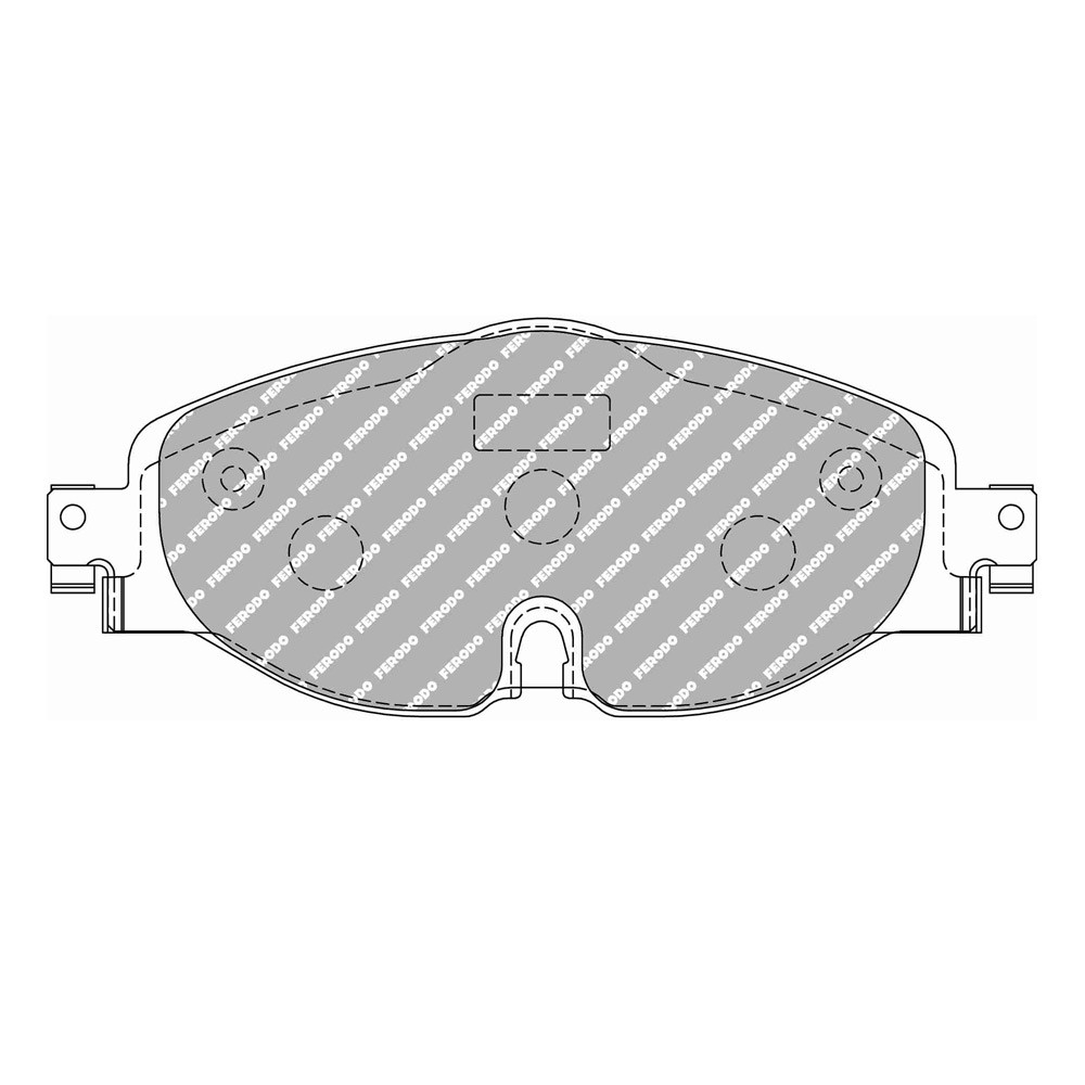 Pastillas de freno Ferodo DS Performance trasero para AUDI A3 1.0 TFSI 07.16 -  pinza TRWArray