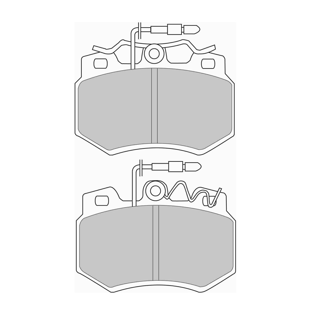 Pastilhas de travão traseiras Ferodo DS Performance para CITROEN AX 1.4 GTi 06.91 - 12.96 pinça LUCAS/TRWArray