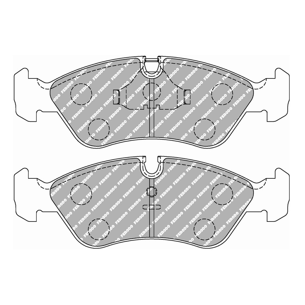 Pastillas de freno Ferodo DS Performance trasero para DAEWOO Espero 1.5 16V 10.93 - 09.94 pinza ATEArray