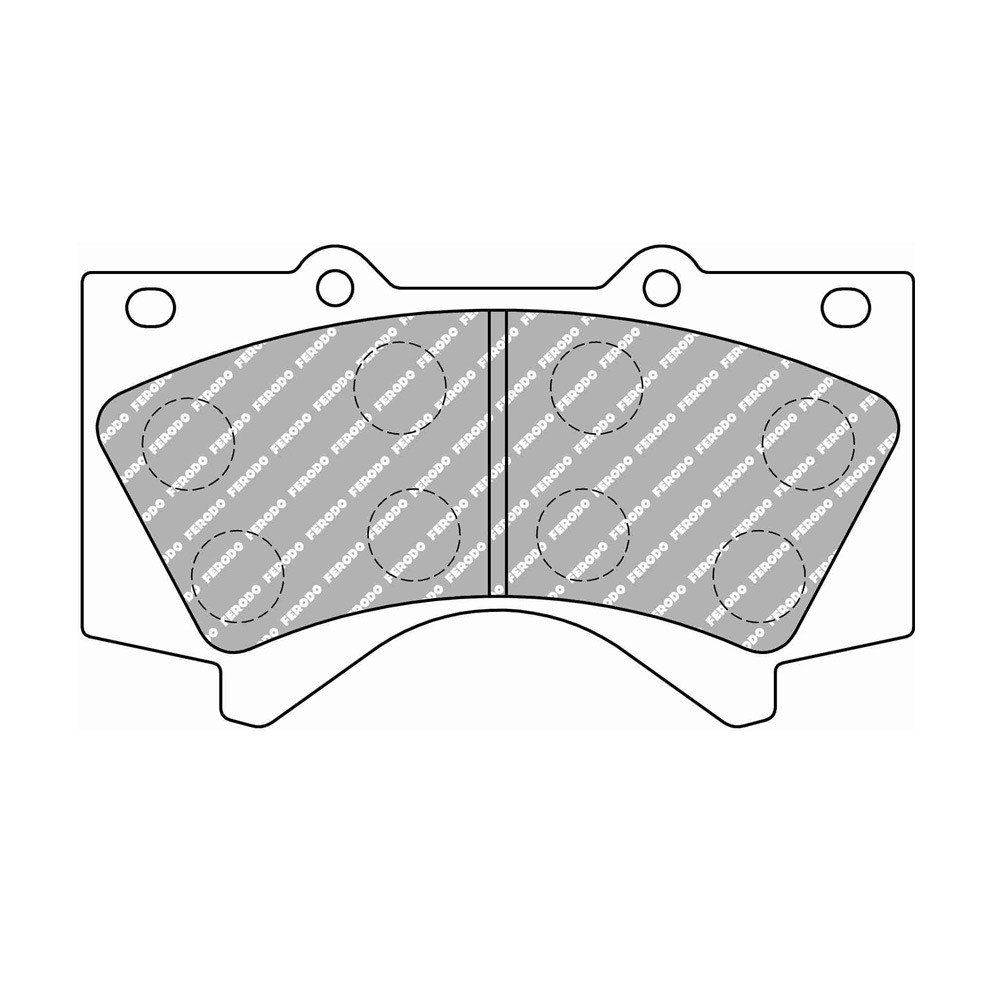 Pastillas de freno Ferodo DS Performance trasero para LEXUS LX 570 11.07 -  pinza ADVICSArray