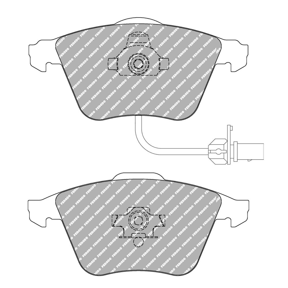 Pastillas de freno Ferodo DS Performance trasero para AUDI A4 01. Jun 11.04 - 06.08 pinza ATEArray