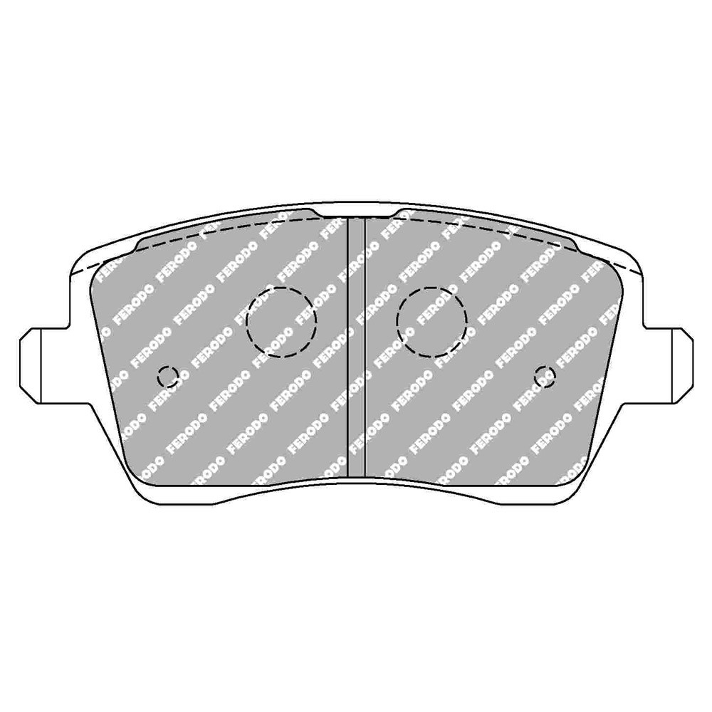 Pastilhas de travão traseiras Ferodo DS Performance para NISSAN Micra 1.2 i K12 16V 01.03 - 06.10 pinça LUCAS/TRWArray