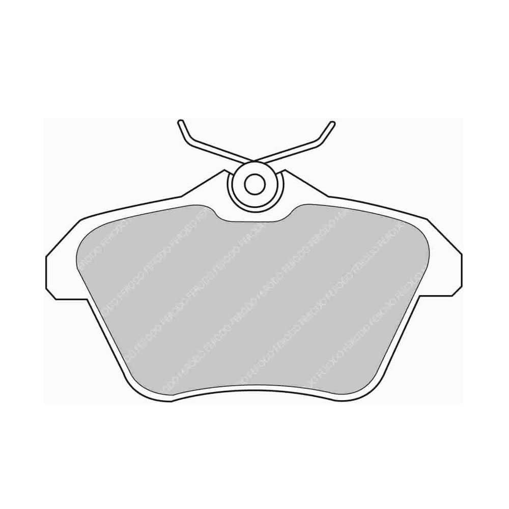 Pastilhas de travão traseiras Ferodo DS Performance para ALFA 156 1.6 i Twin Spark Saloon 16V 09.97 - 09.05 caliper LUCAS/TRWArray