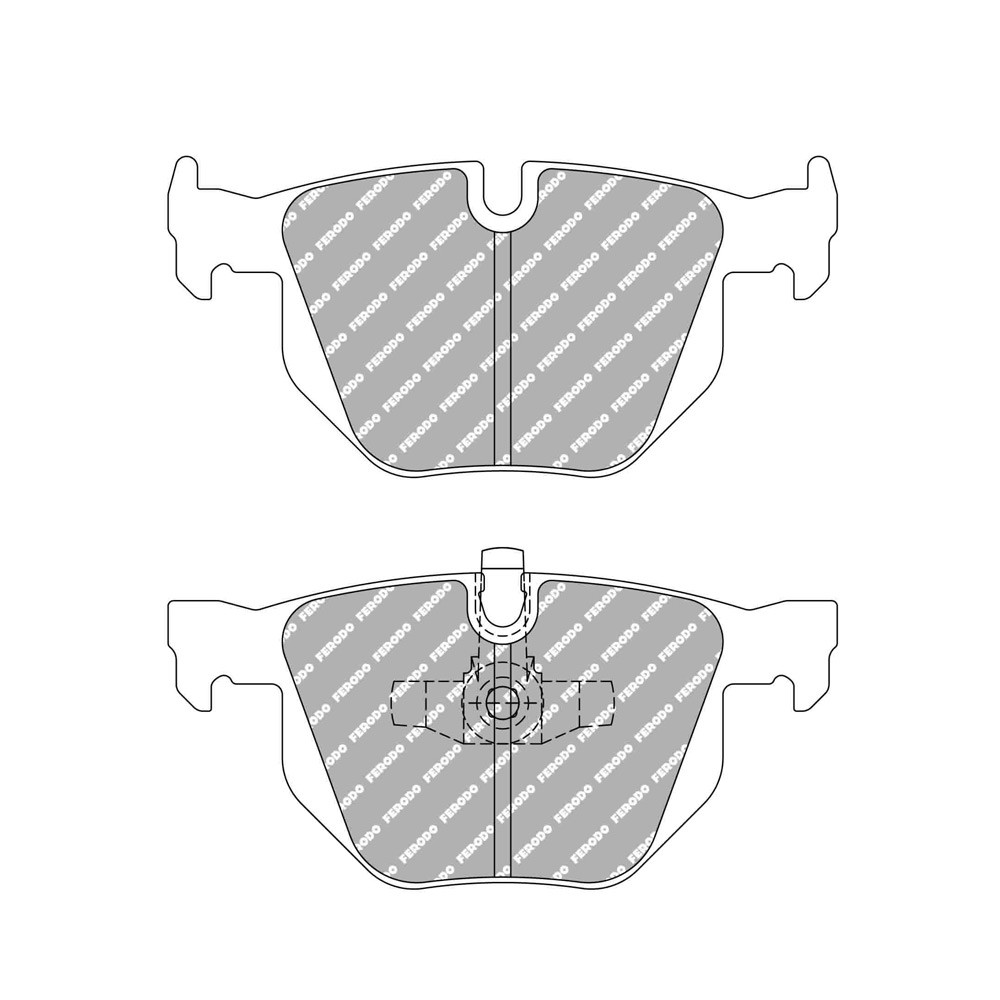 Pastillas de freno Ferodo DS Performance trasero para BMW 3 Series 320 d 09.05 - 12.11 pinza LUCAS/TRWArray