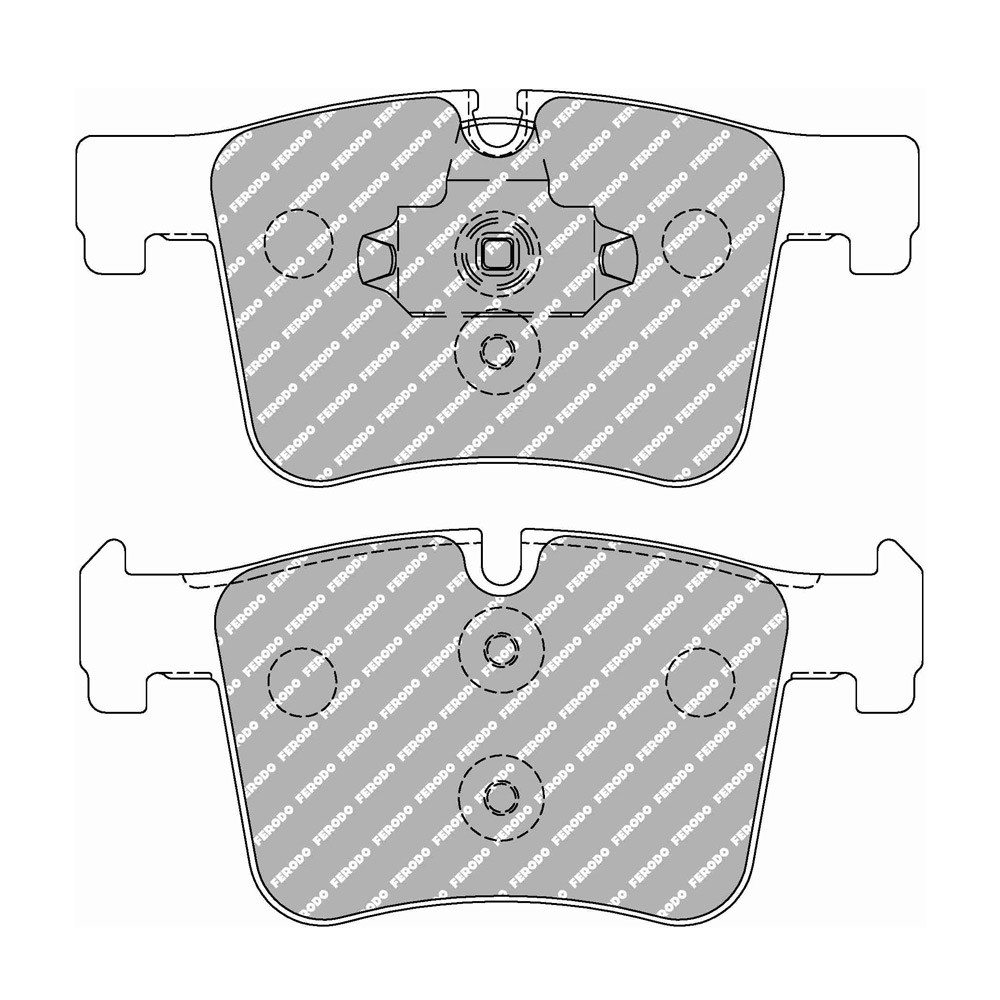 Pastillas de freno Ferodo DS Performance trasero para BMW 1 Series 118 d 03.15 -  pinza BOSCHArray