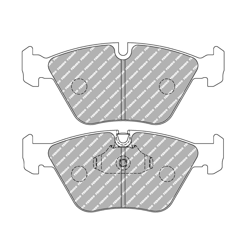 Pastilhas de travão traseiras Ferodo DS Performance para BMW Série 3 330 d 10.99 - 02.05 ATEArray