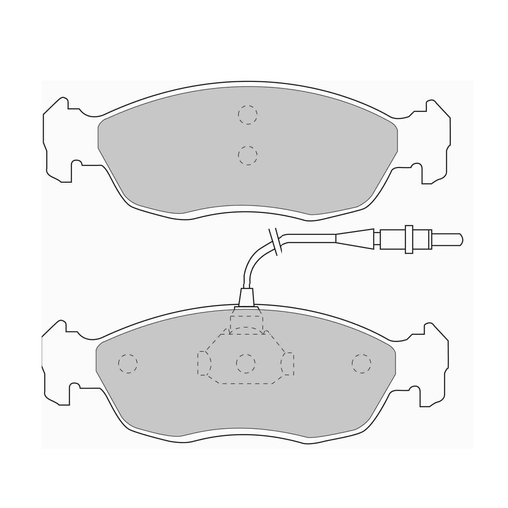 Pastillas de freno Ferodo DS Performance Delantera para PEUGEOT 106 01. Jun 01.94 - 04.96 pinza BENDIXArray