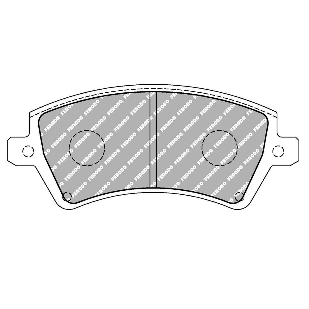 Pastilhas de travão traseiras Ferodo DS Performance para TOYOTA Corolla 1.4 VVTI (E12U) 01.02 - 02.07 pinça LUCAS/TRWArray