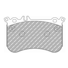 Pastilhas de travão traseiras Ferodo DS Performance para MERCEDES A-CLASS A 45 AMG 4-matic (176.052) 06.13 - 06.15 caliper BREMB