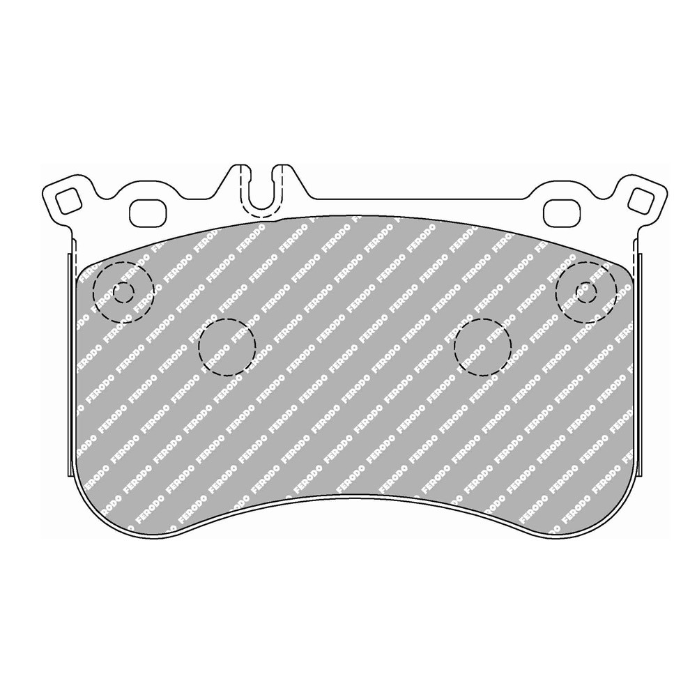 Pastillas de freno Ferodo DS Performance trasero para MERCEDES A-CLASS A 45 AMG 4-matic (176.052) 06.13 - 06.15 pinza BREMBOArray