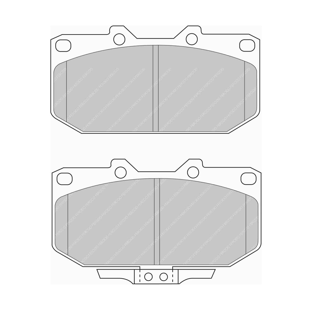 Pastillas de freno Ferodo DS Performance trasero para NISSAN 200 SX 2.0 i 16V Turbo 10.93 - 12.99 pinza SUMITOMOArray