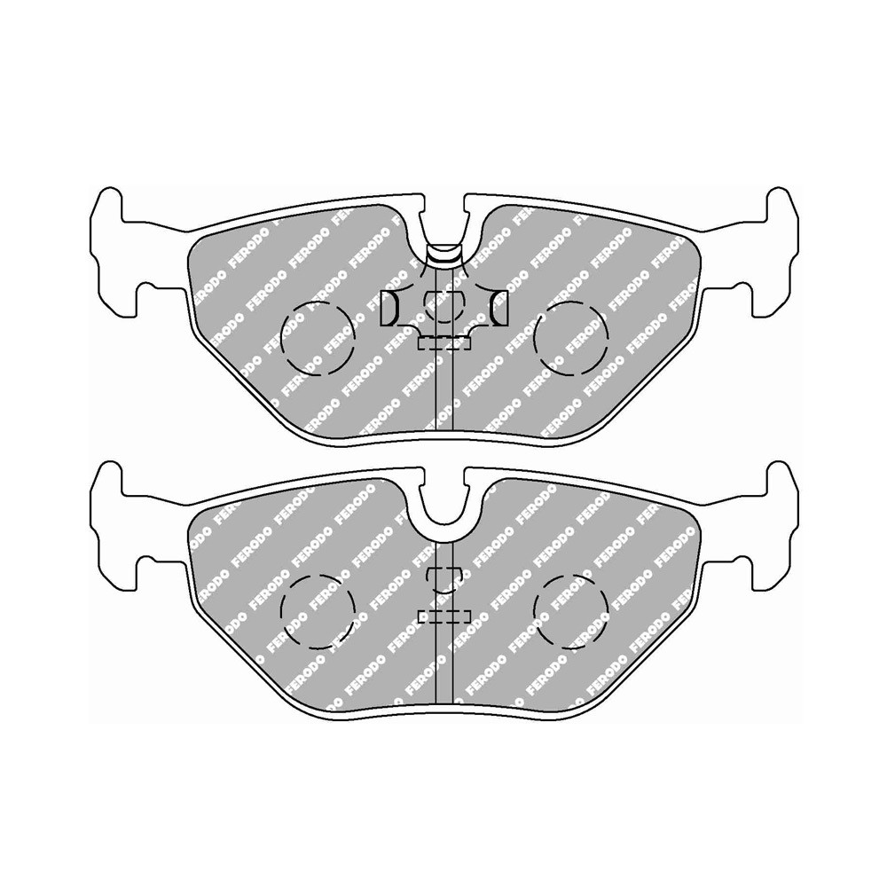 Pastilhas de travão traseiras Ferodo DS Performance para BMW M3 M3 2.3, M3 EVO I 2.3 07.86 - 06.91 caliper ATEArray
